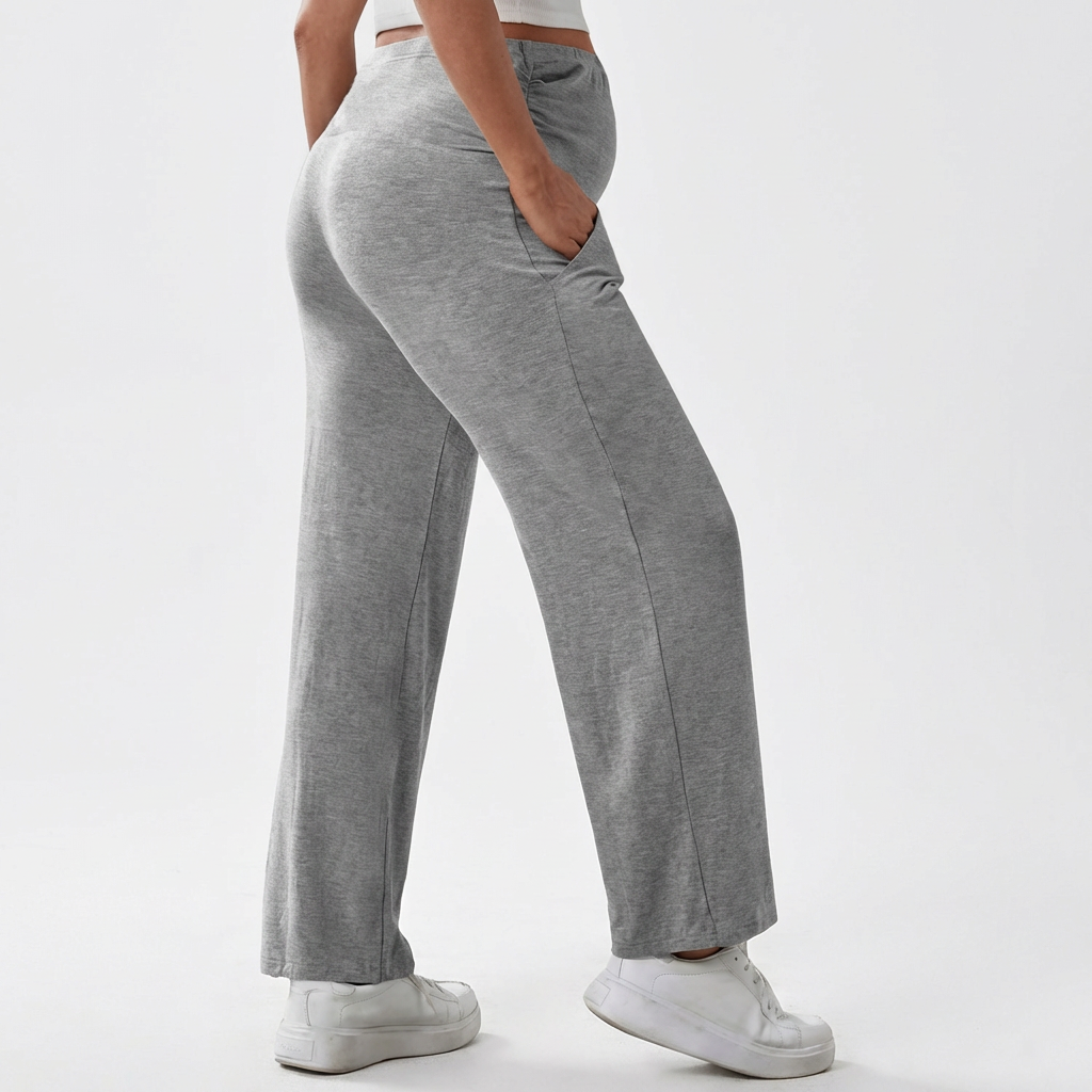 Maternity Sweatpants With Adjustable Drawstring Hem