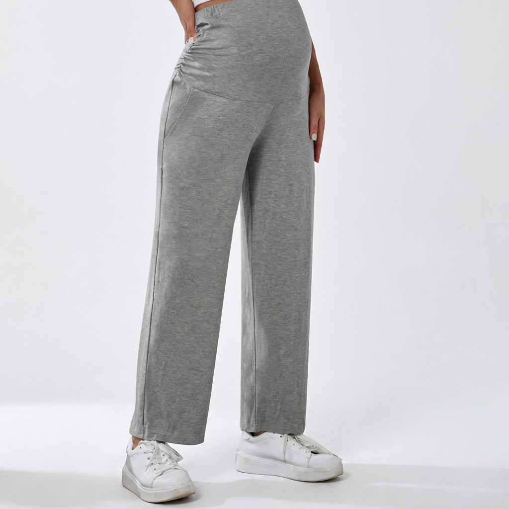 Maternity Sweatpants With Adjustable Drawstring Hem