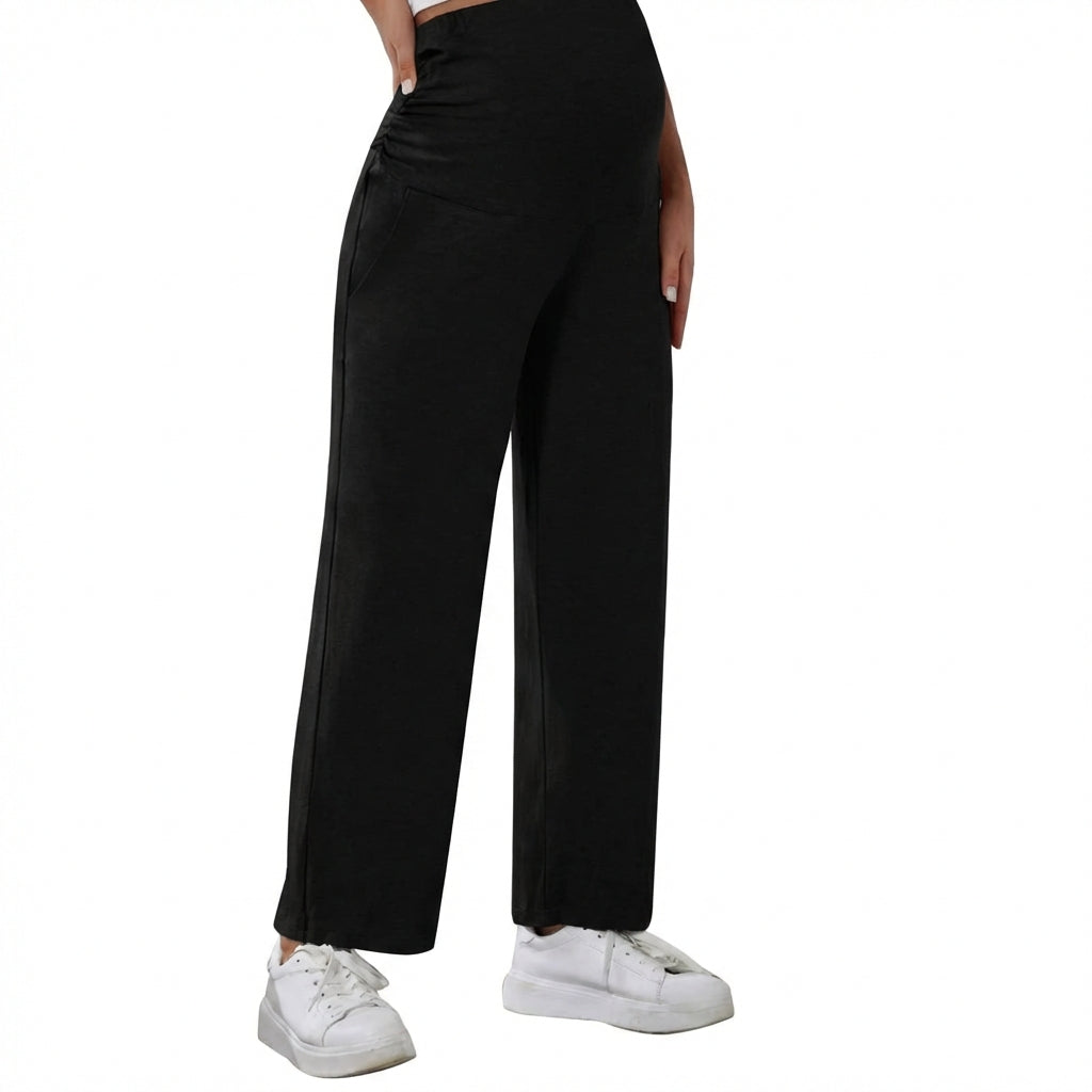 Maternity Sweatpants With Adjustable Drawstring Hem